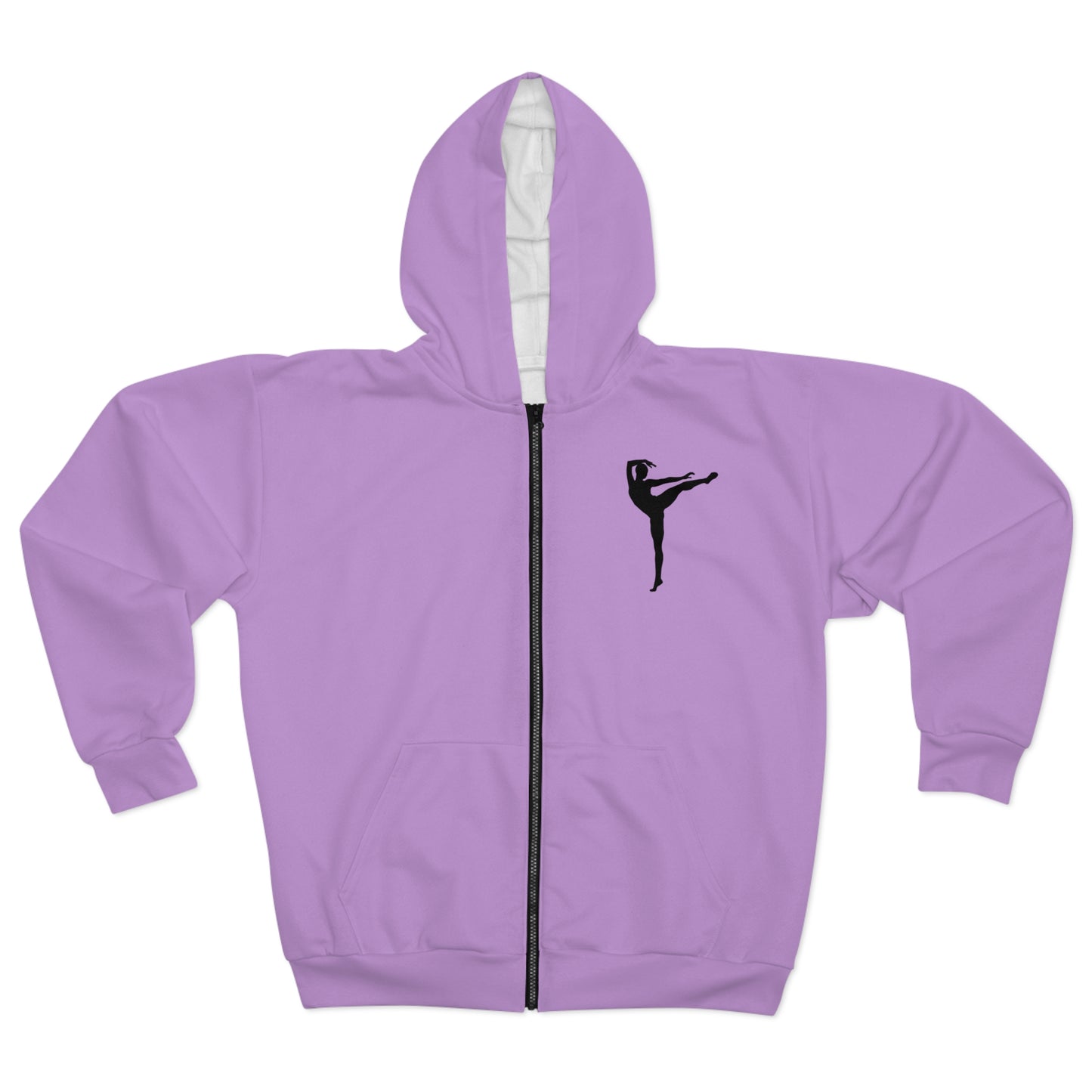 Lavender Logo Zip Hoodie